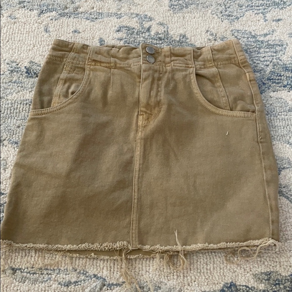 Free people denim skirt